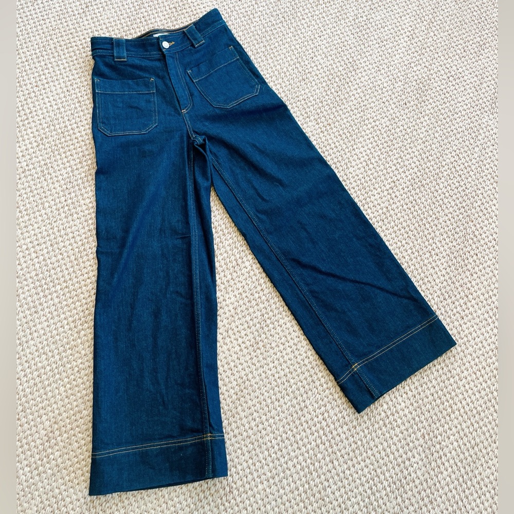 & Other Stories Paris Atelier Dark Wash Wide Leg Jeans Size 26